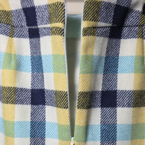 Boden British Tweed 100% Wool Plaid Mini Skirt - Picture 4 of 5